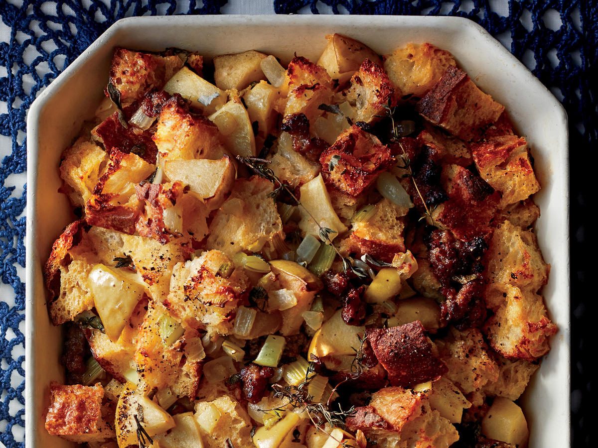 TasteGurus recipe image for Quince & Sausage Stuffing
